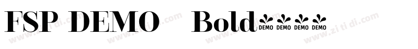 FSP DEMO   Bold字体转换